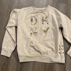 DKNY flip sequins logo sweatshirt
